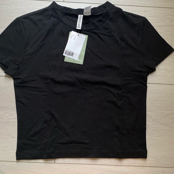 Brand New H&M crop top black - Picture 1 of 3